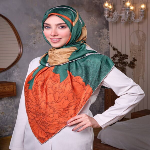 روسری ابریشم ژاکارد وارداتی